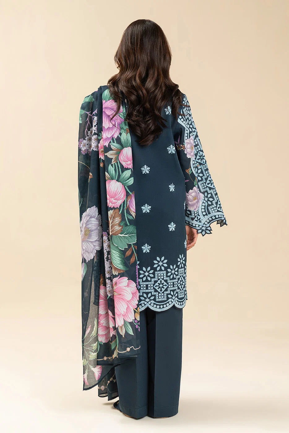 3 PICE PRINTED LAWN SUIT
