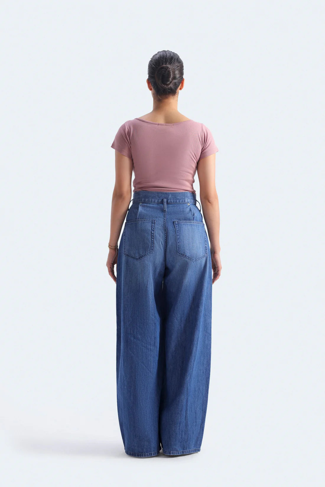 HIGH-WAIST PAPER BAG JEANS