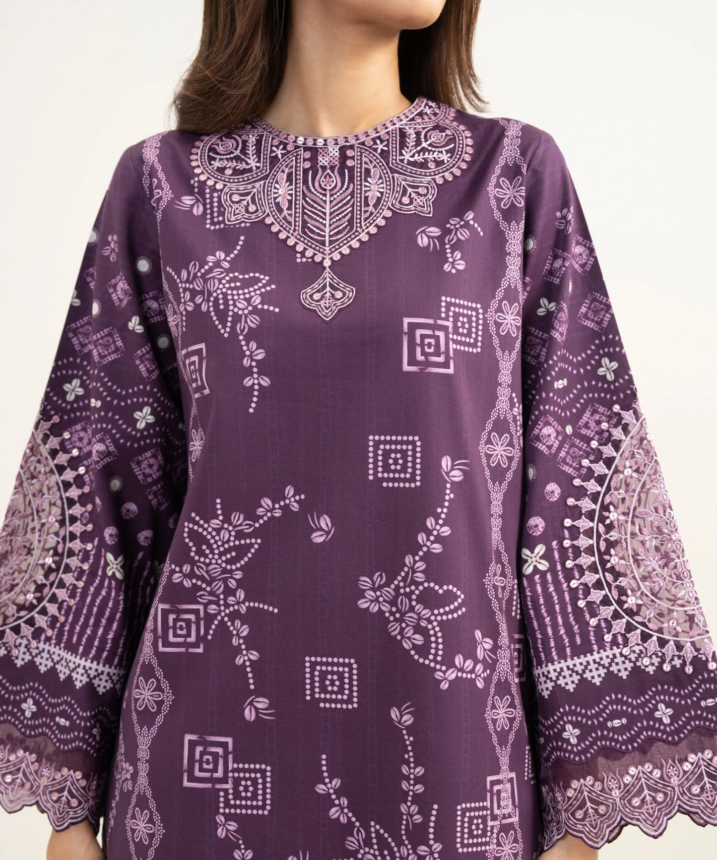 3 PIECE - EMBROIDERED LAWN SUIT