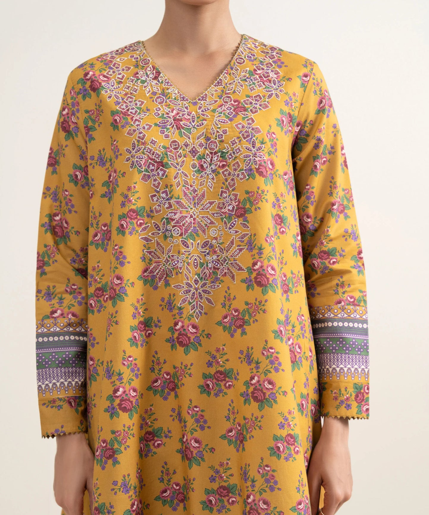 3 PIECE - EMBROIDERED LAWN SUIT