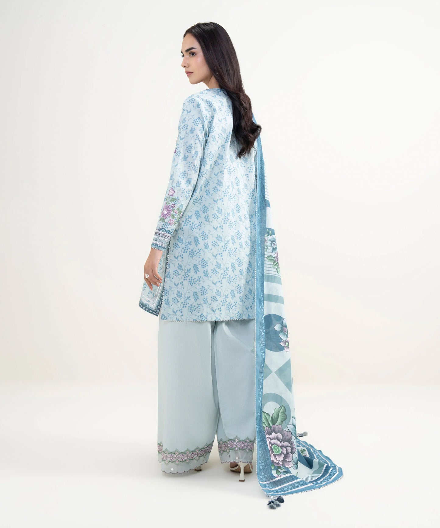 3 PIECE - EMBROIDERED LAWN SUIT
