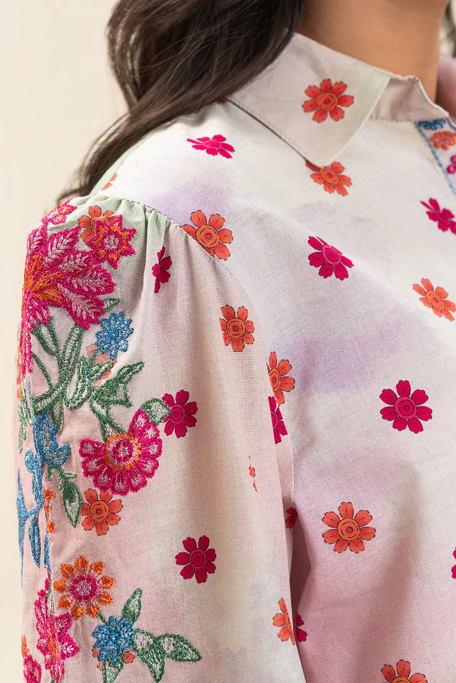 2 PIECE EMBROIDERED LAWN SUIT-