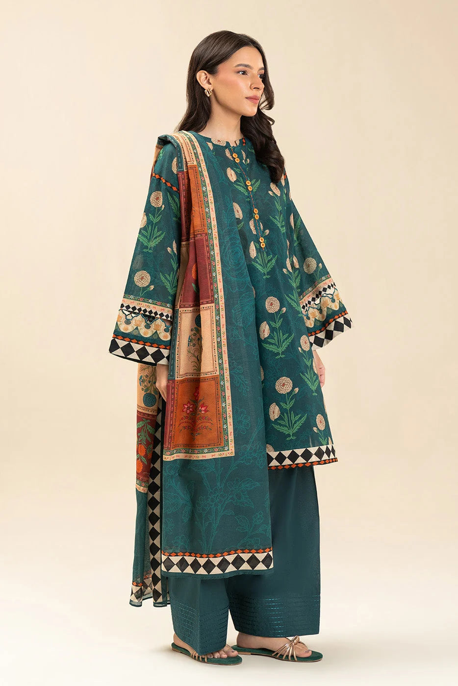 Unstiched printed lawn