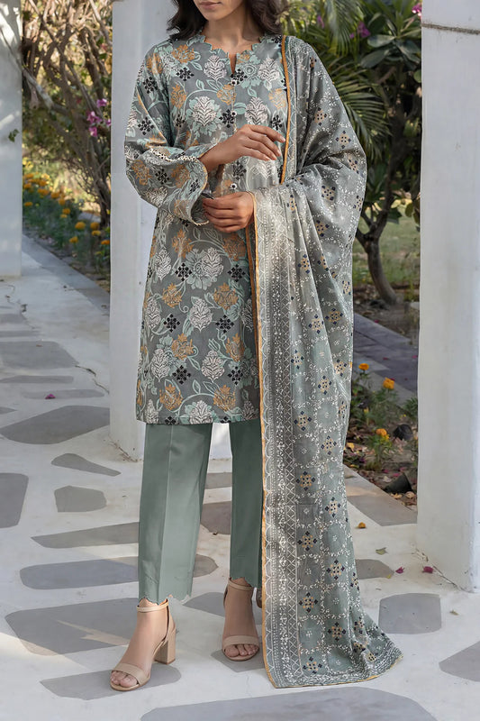 Unstiched premium printed lawn