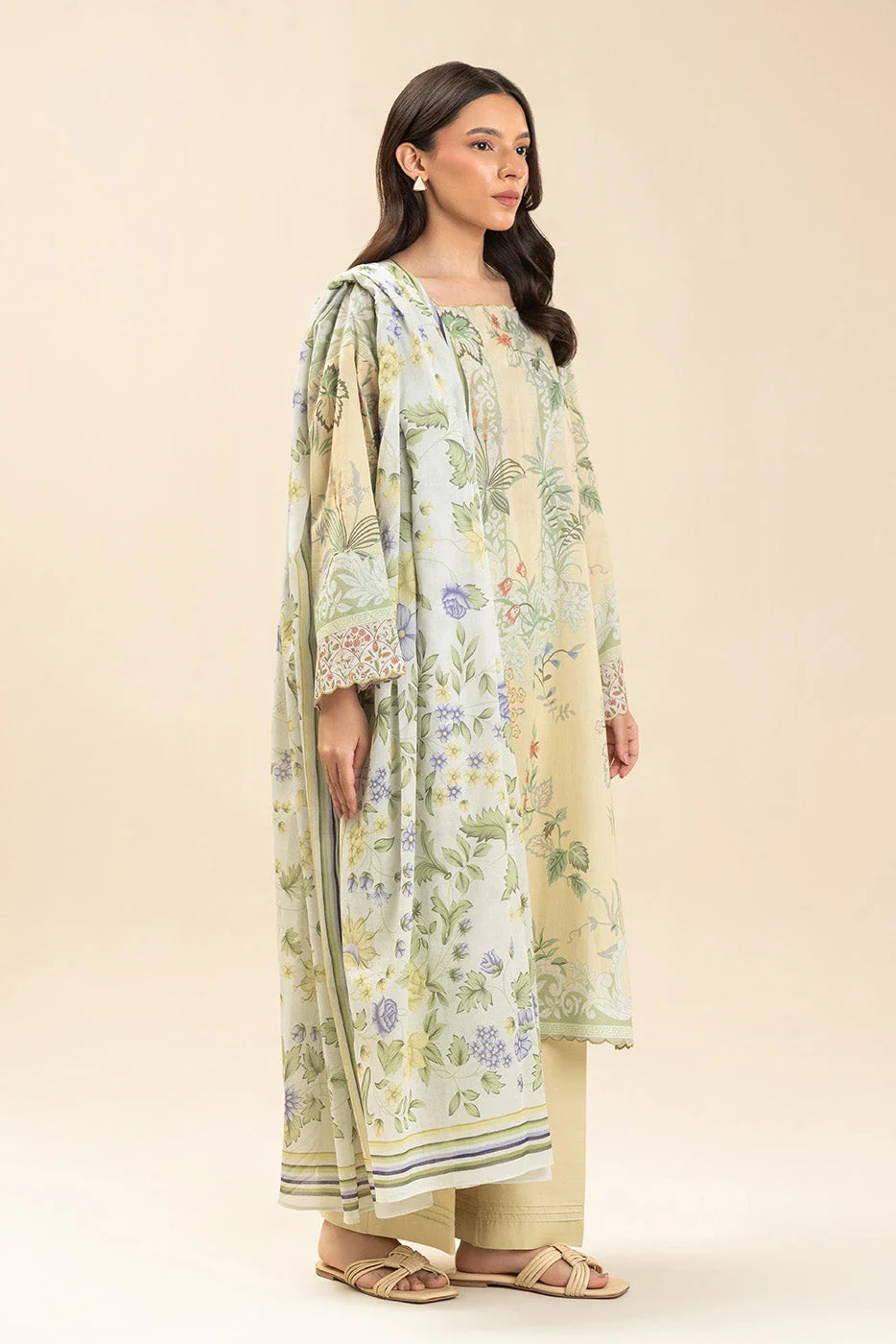 Unstiched printed lawn