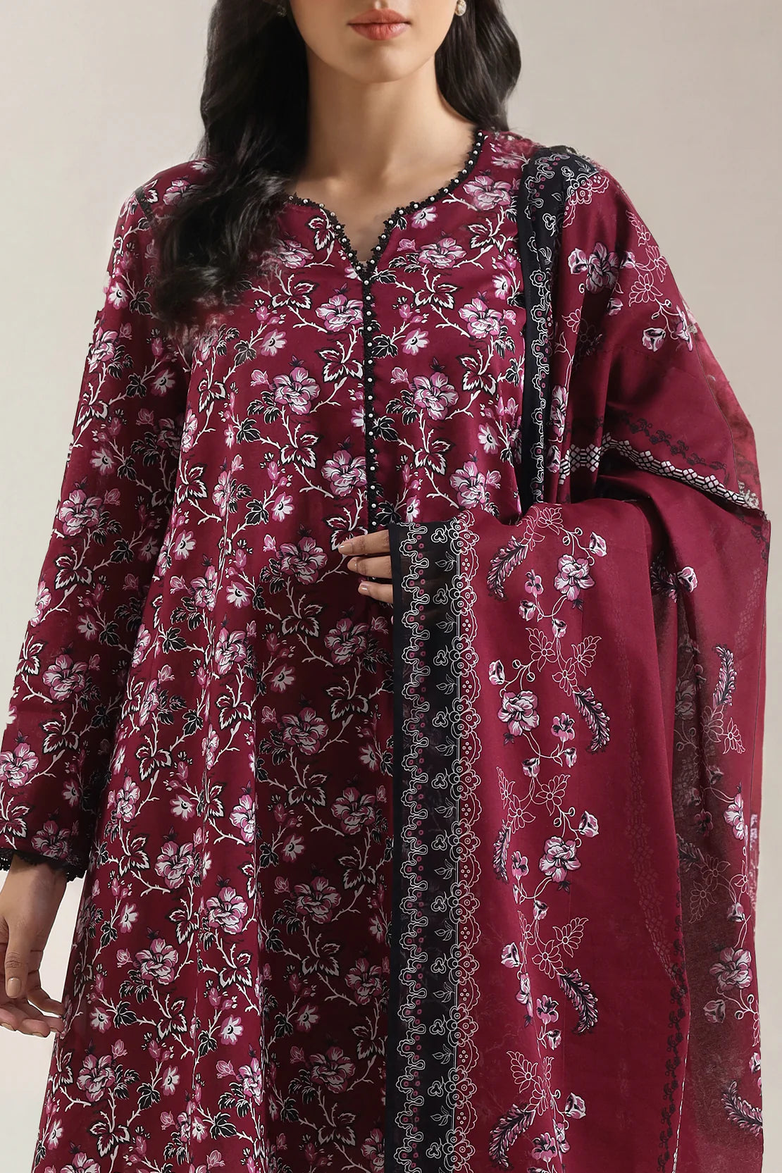 Unstiched premium printed lawn