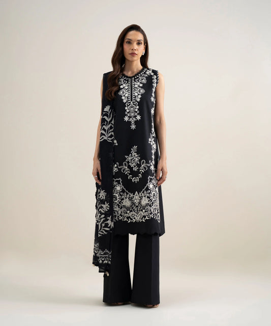 3 PIECE - EMBROIDERED LAWN SUIT