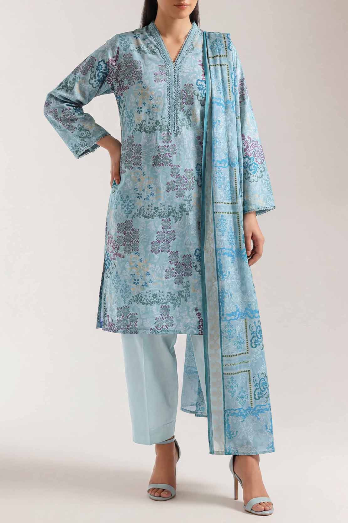 Unstiched premium printed lawn