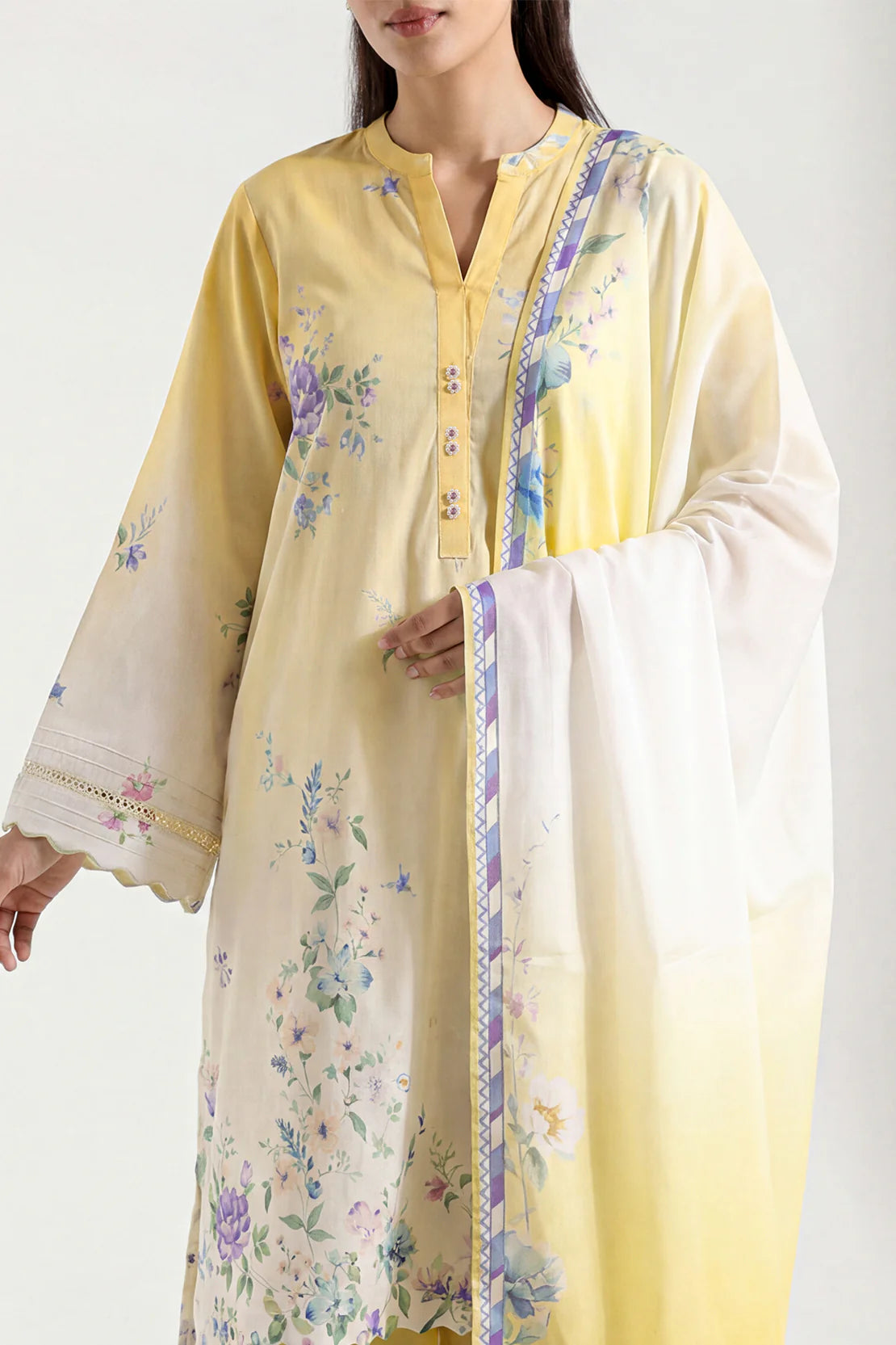 Unstiched premium printed lawn