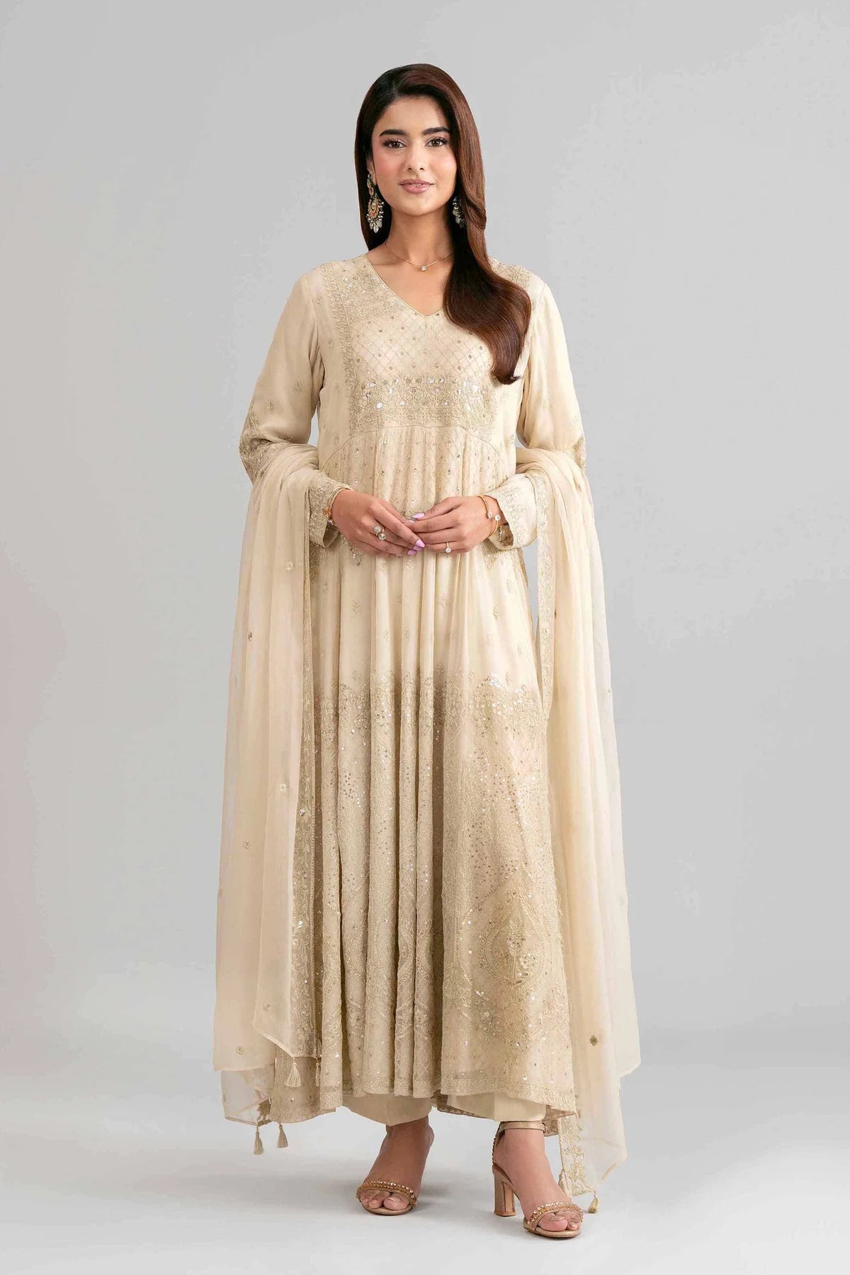 3 PIECE - EMBROIDERED SUIT
