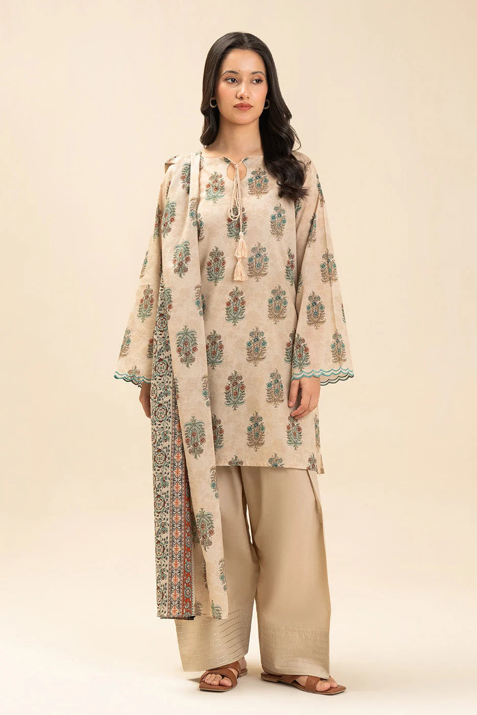 Unstiched printed lawn