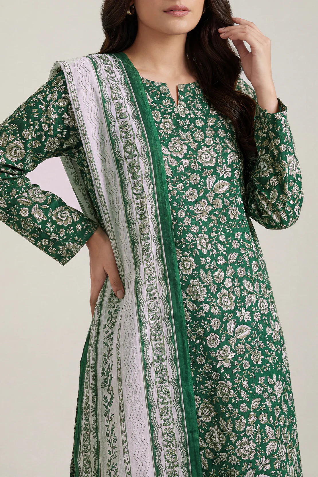 Unstiched premium printed lawn