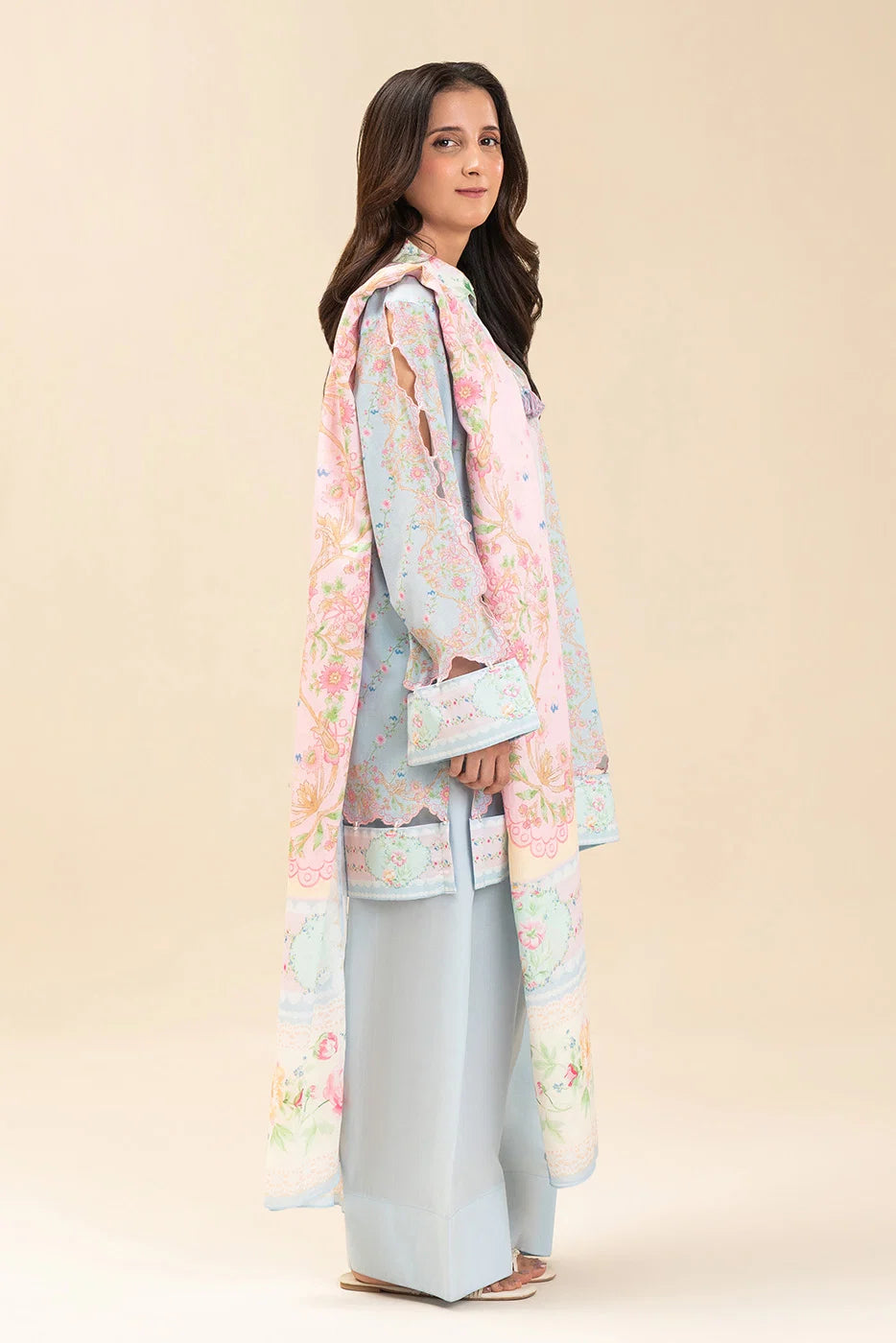 3 PIECE PRINTED LAWN SUIT-