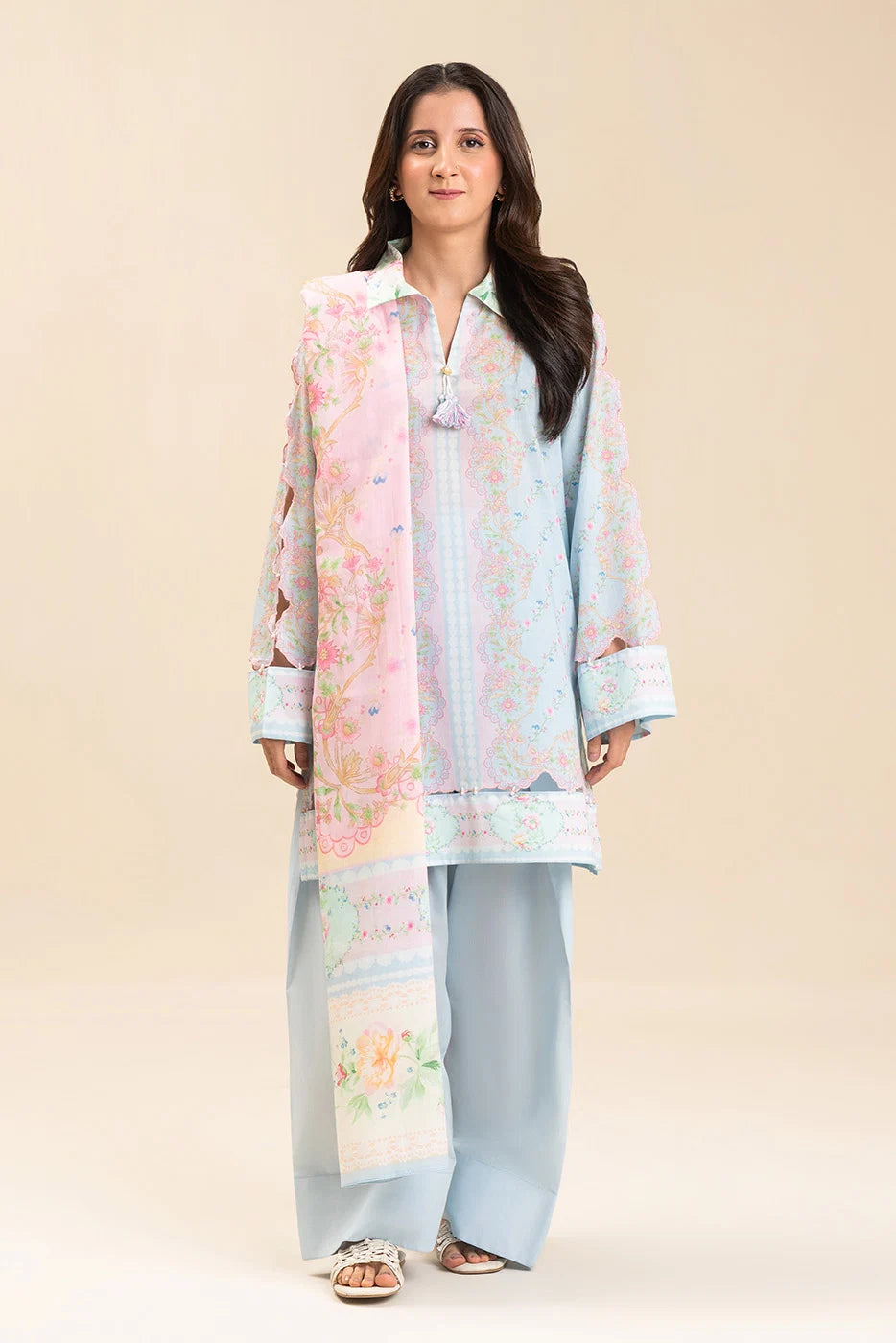 3 PIECE PRINTED LAWN SUIT-