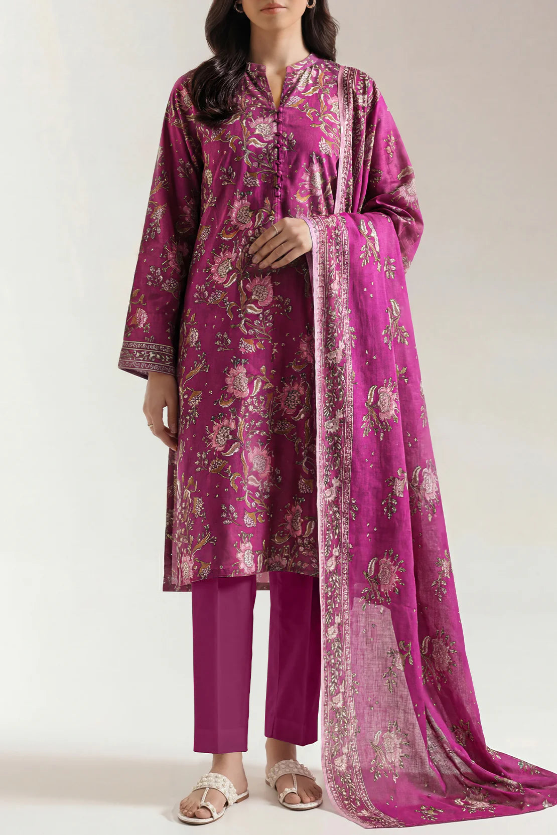 Unstiched premium printed lawn