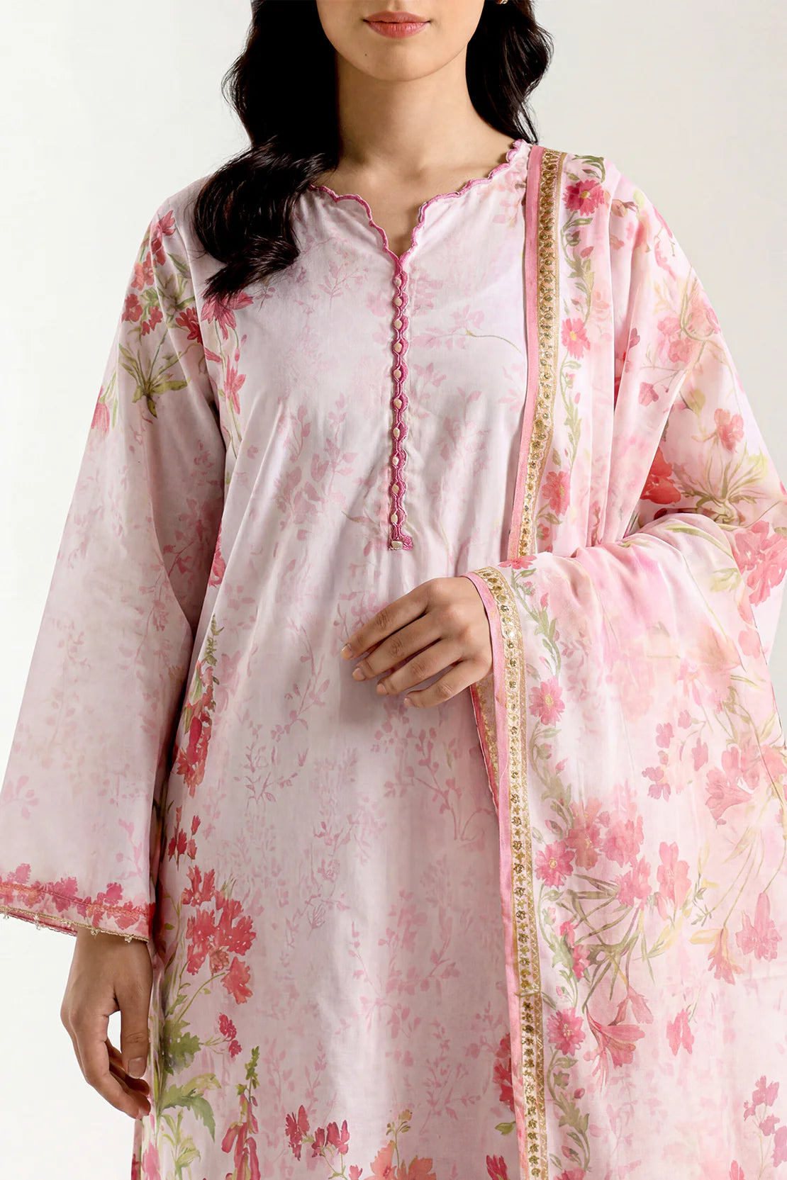 Unstiched premium printed lawn