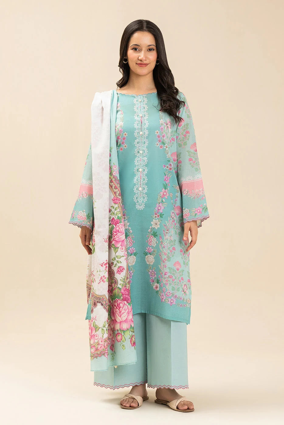Unstiched printed lawn
