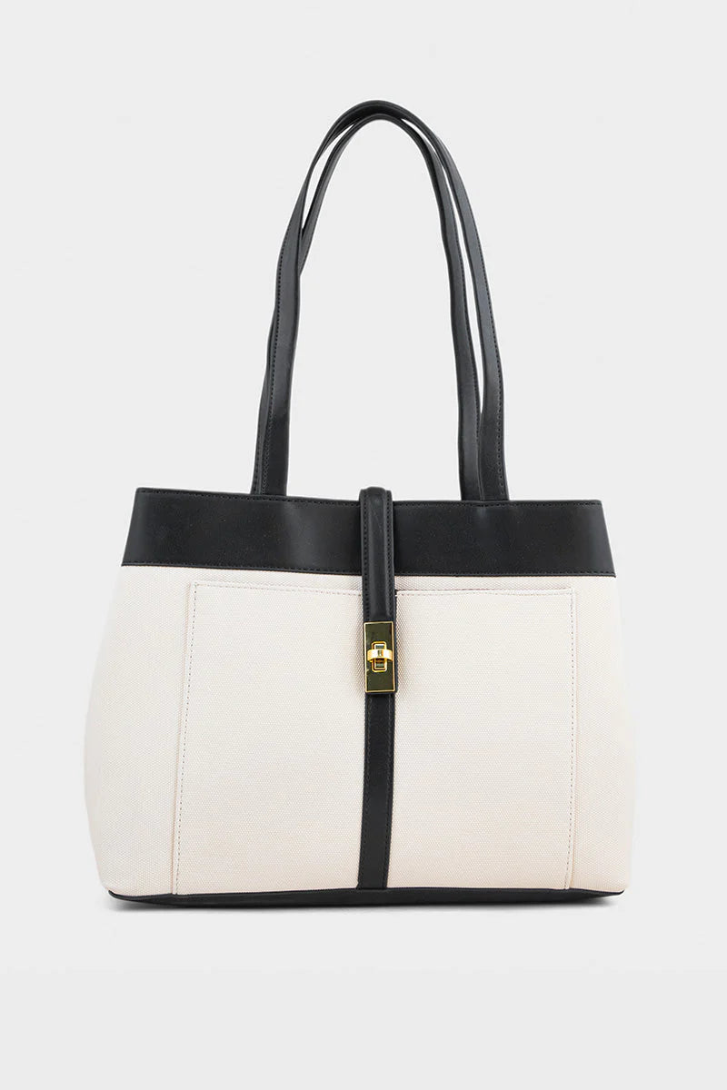 Tote Hand Bags-Black