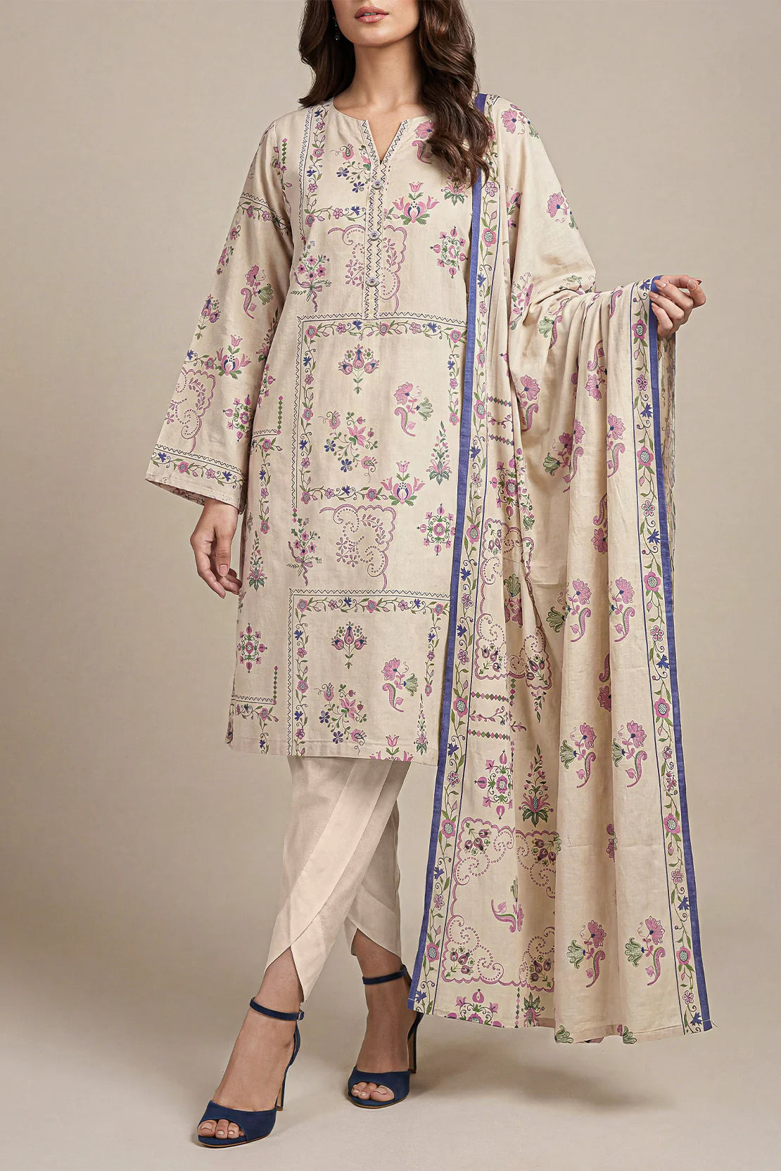 Unstiched premium printed lawn