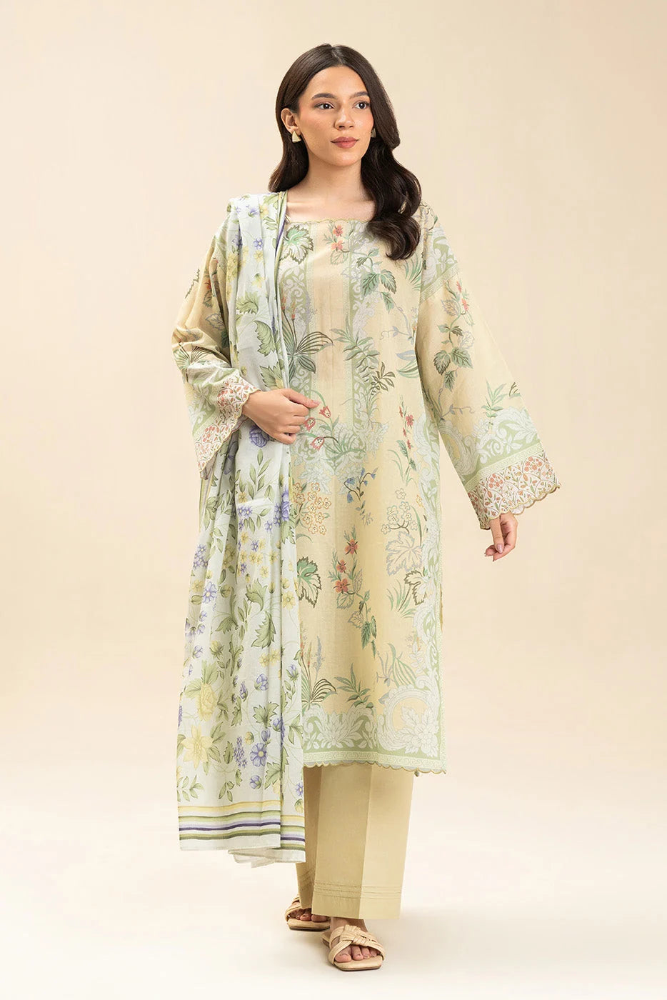 Unstiched printed lawn