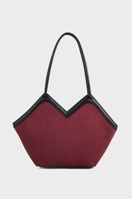 Tote Hand Bags-Maroon