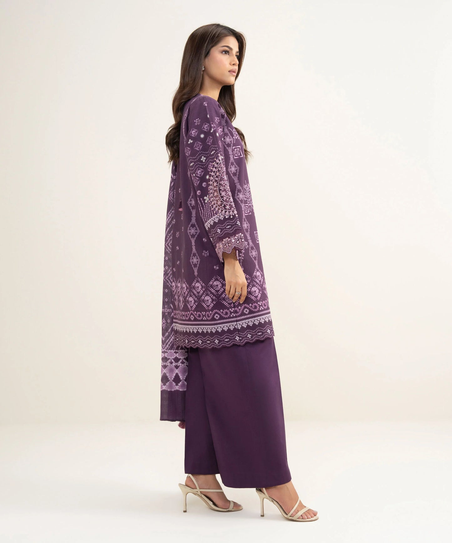 3 PIECE - EMBROIDERED LAWN SUIT