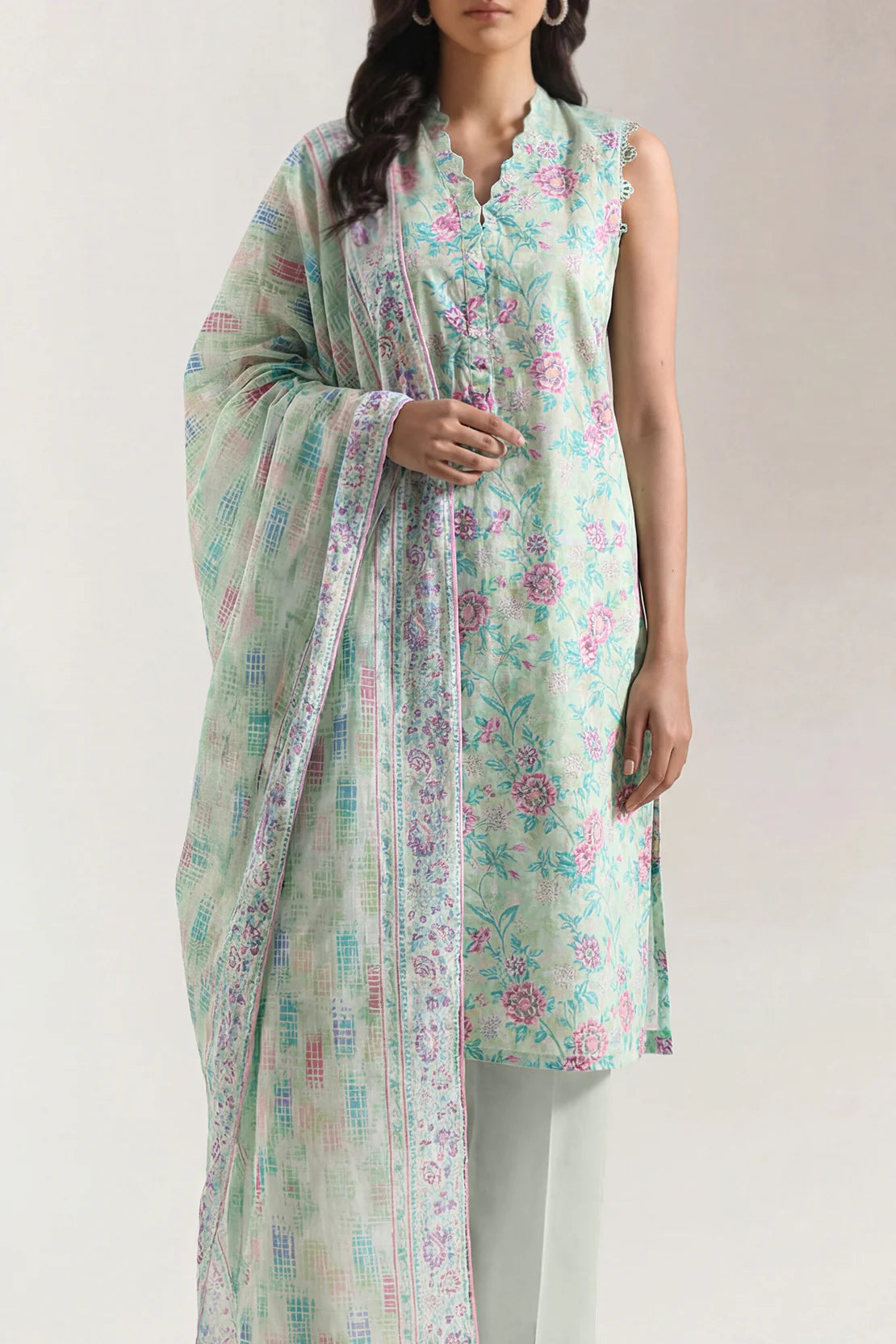 Unstiched premium printed lawn