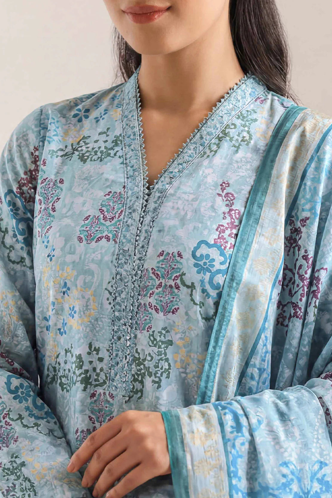 Unstiched premium printed lawn