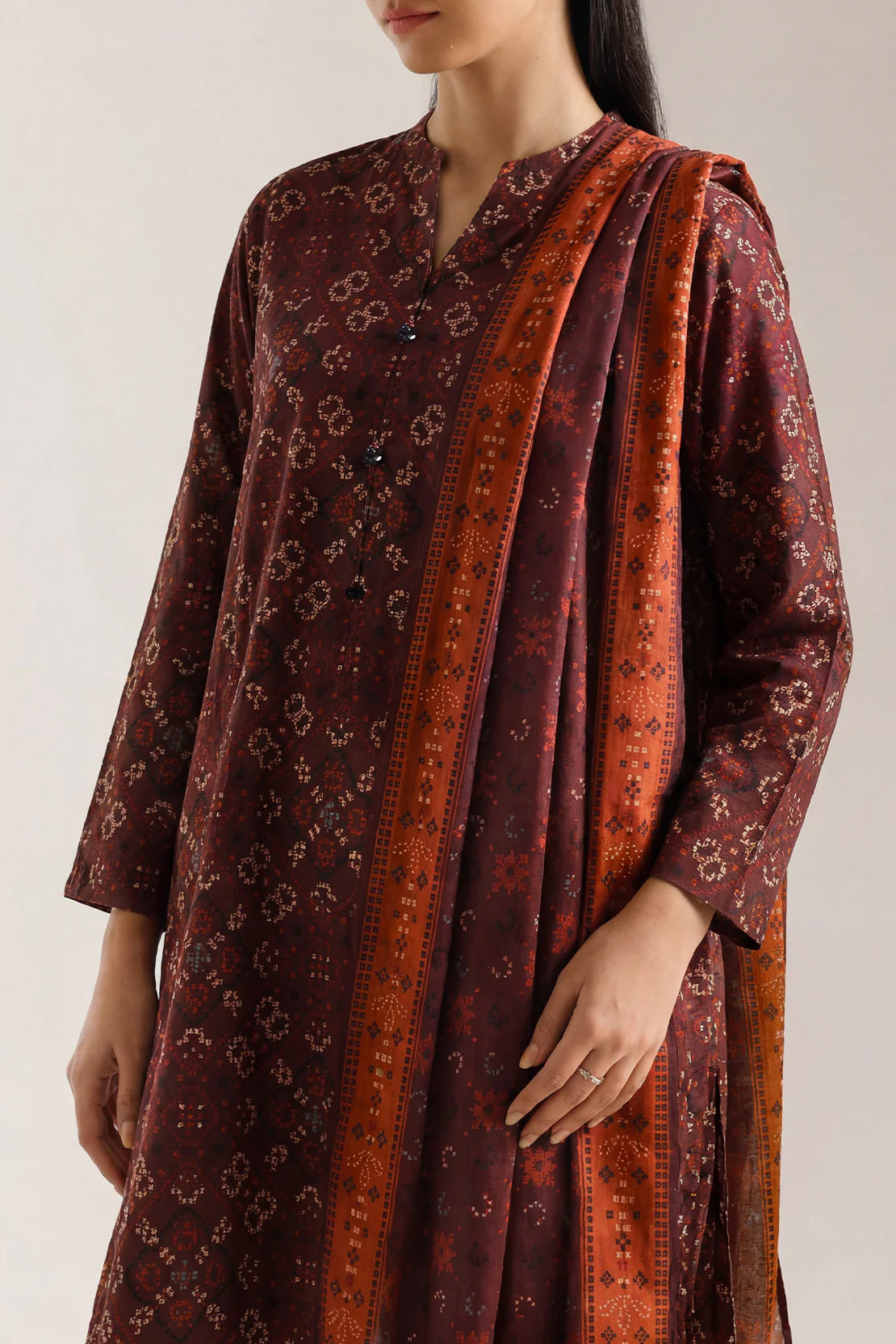 Unstiched  premium printed lawn