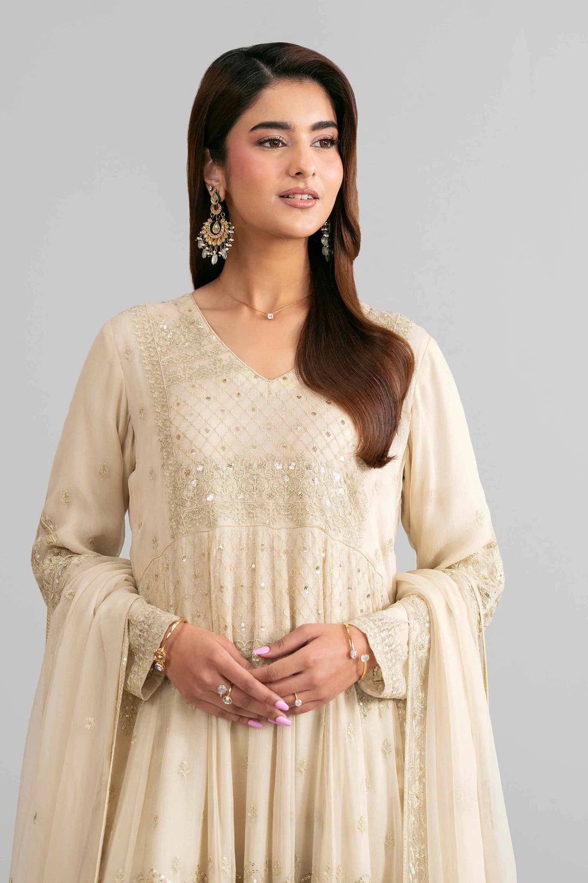 3 PIECE - EMBROIDERED SUIT
