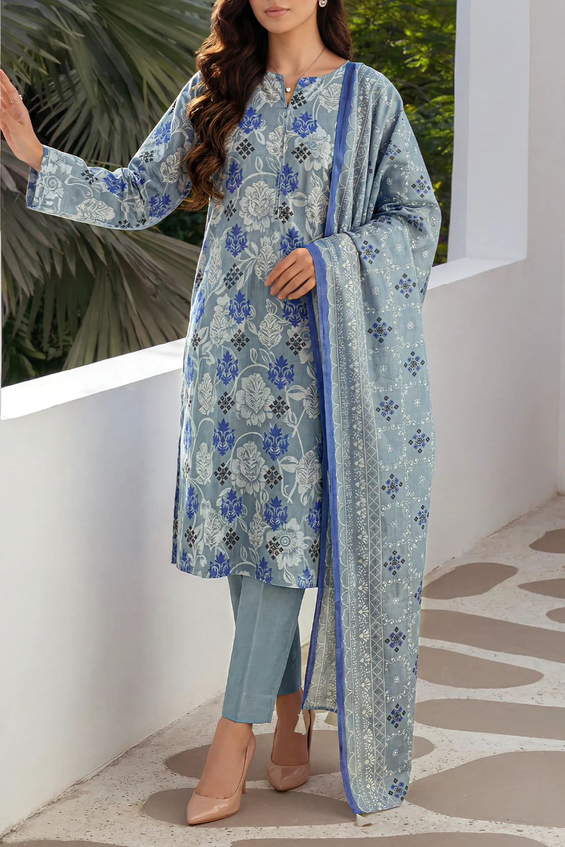 Unstiched premium printed lawn