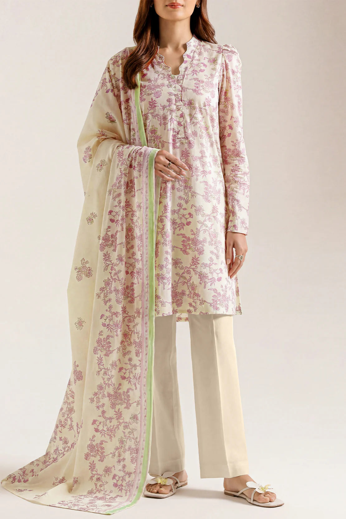 Unstiched premium printed lawn