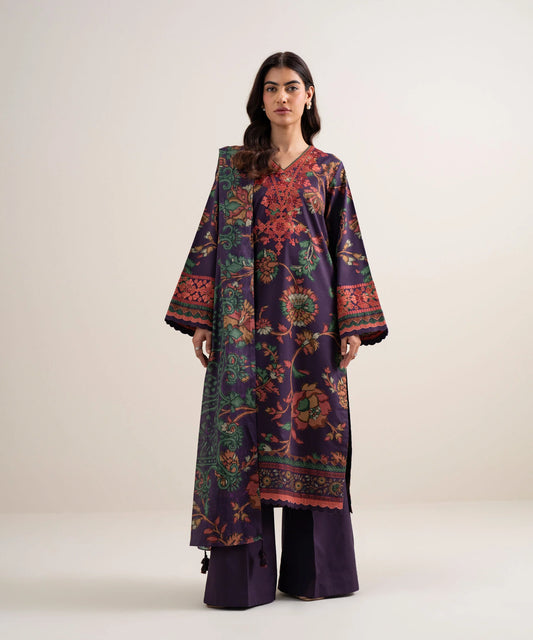 3 PIECE - EMBROIDERED LAWN SUIT