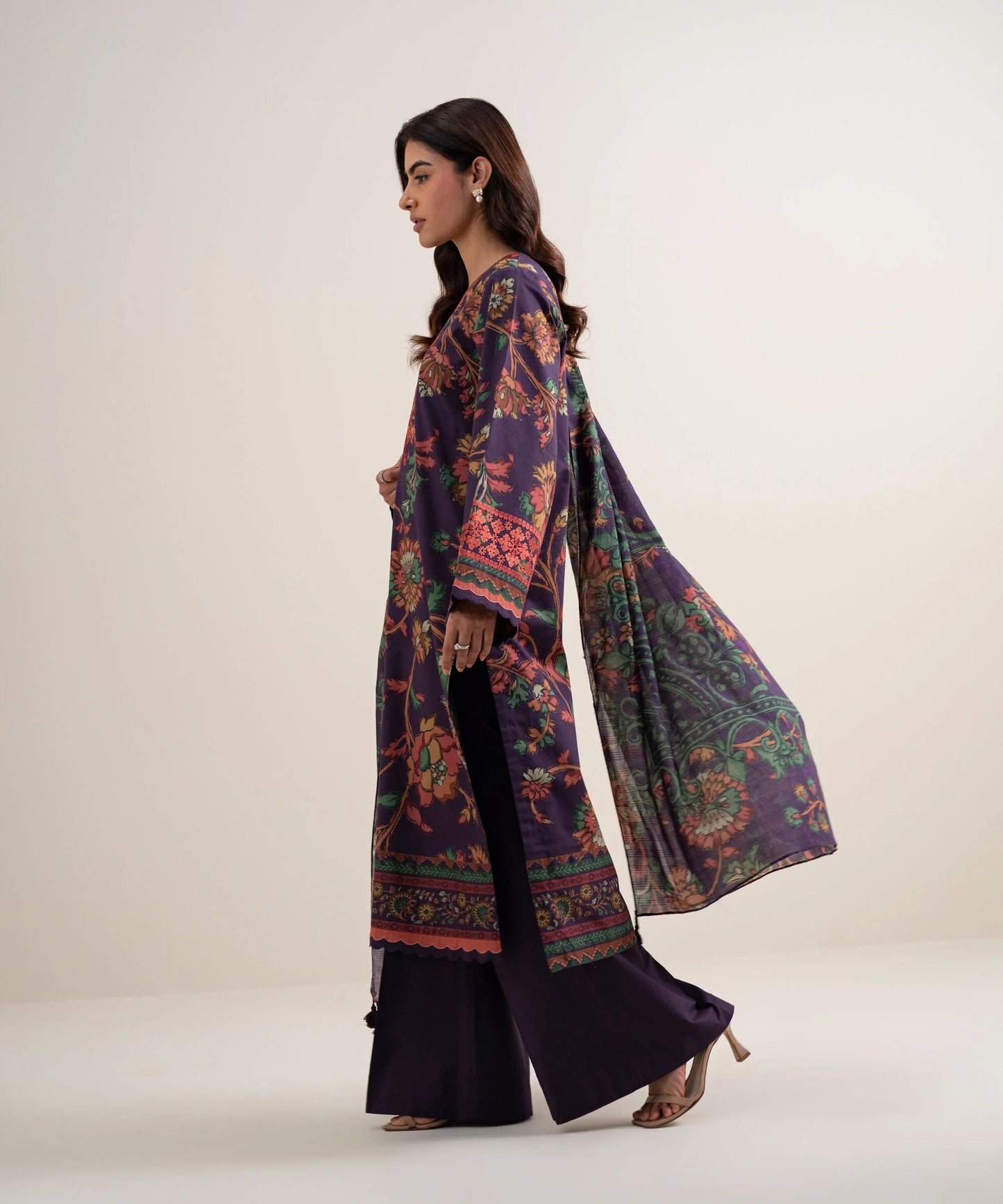 3 PIECE - EMBROIDERED LAWN SUIT