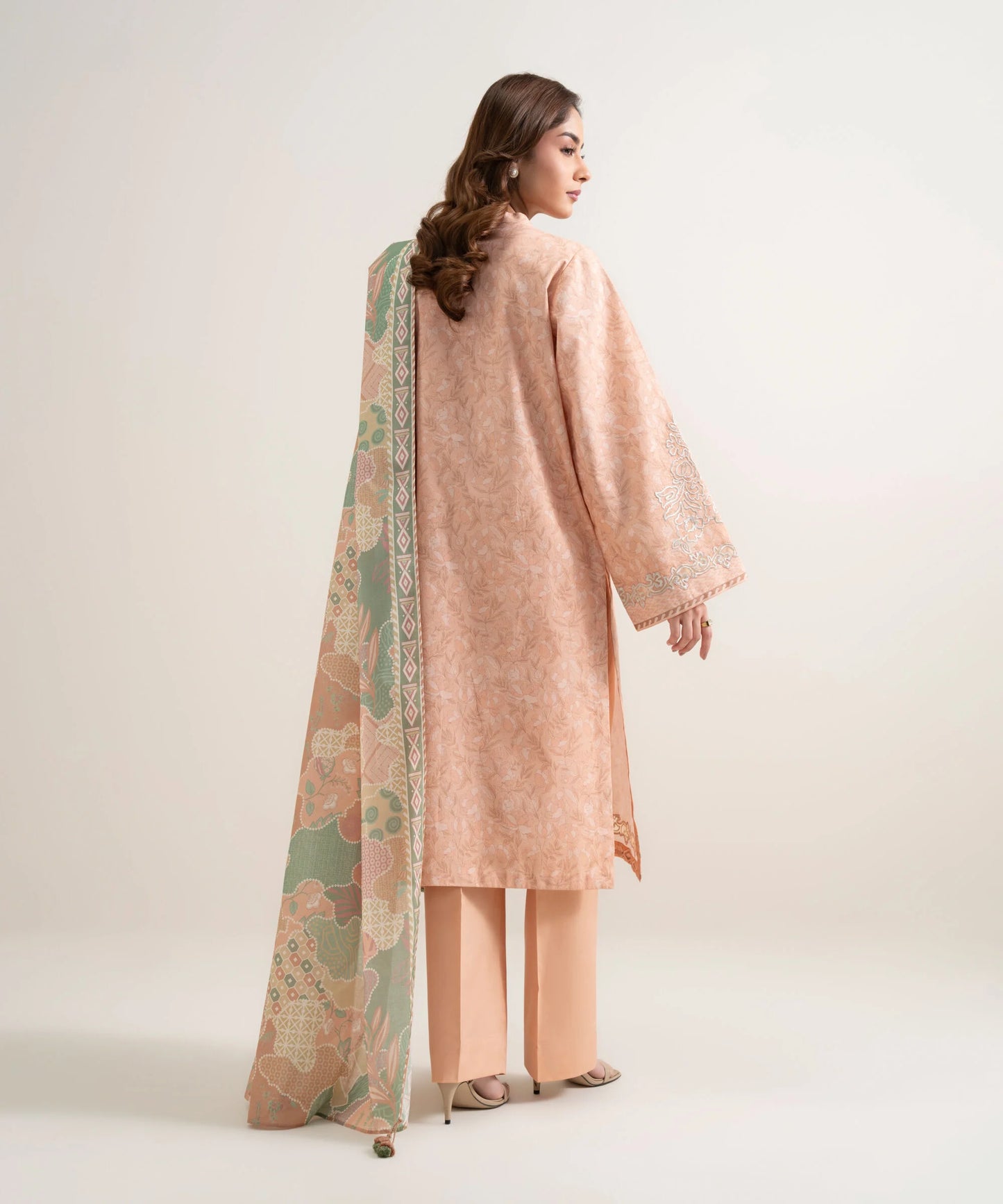 3 PIECE - EMBROIDERED LAWN SUIT