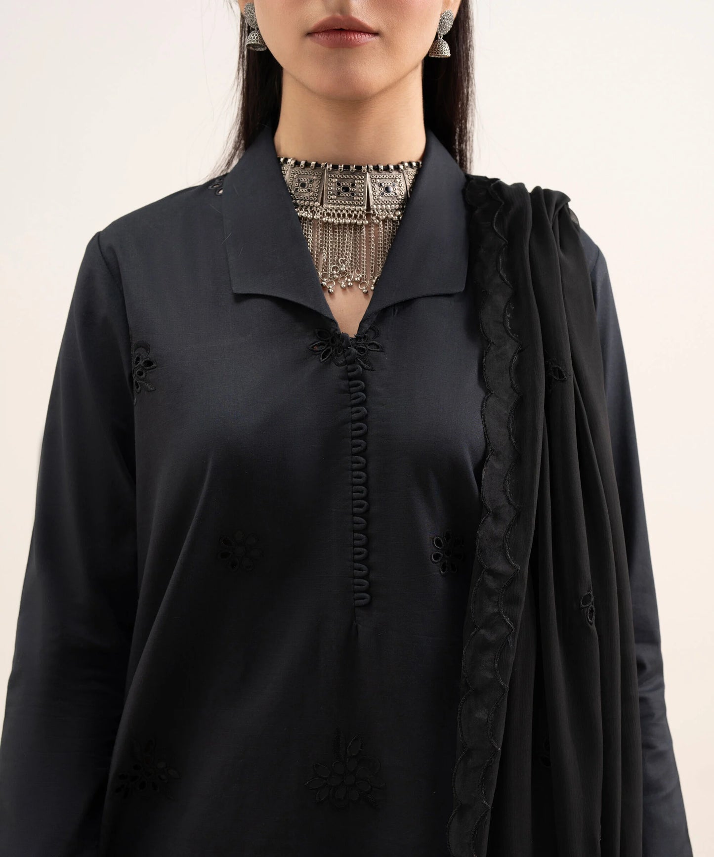 3 PIECE - EMBROIDERED LAWN SUIT