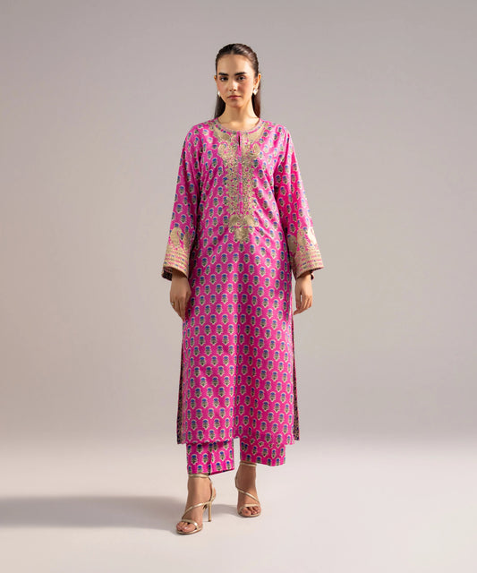 EMBROIDERED ZARI LAWN SHIRT