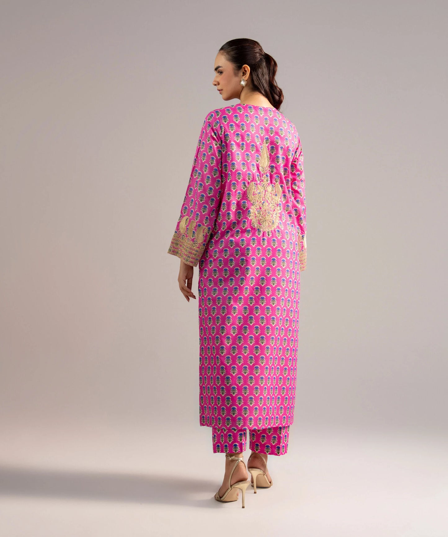 EMBROIDERED ZARI LAWN SHIRT