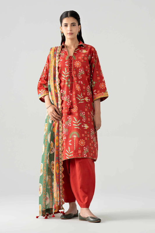3 PIECE - PRINTED SUIT