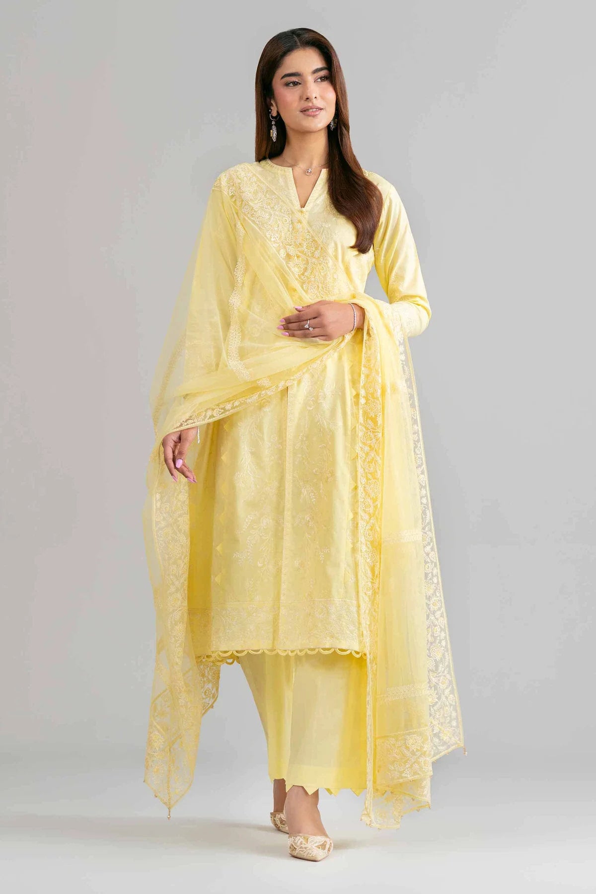 3 PIECE - EMBROIDERED SUIT