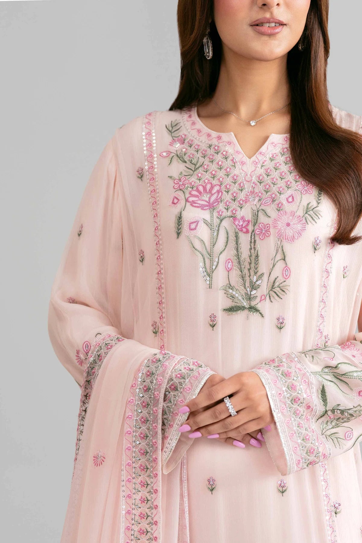 3 PIECE - EMBROIDERED SUIT