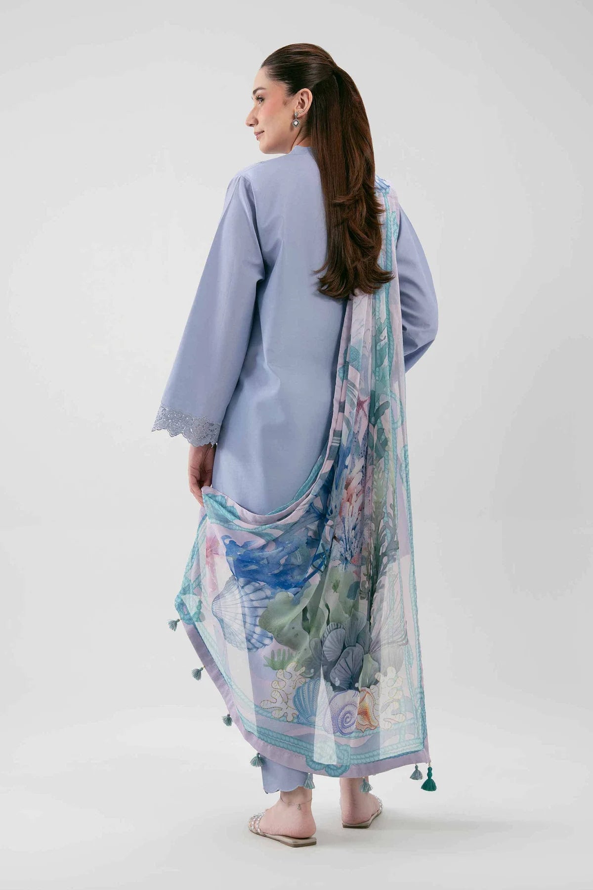 3 PIECE - DIGITAL PRINTED EMBROIDERED SUI