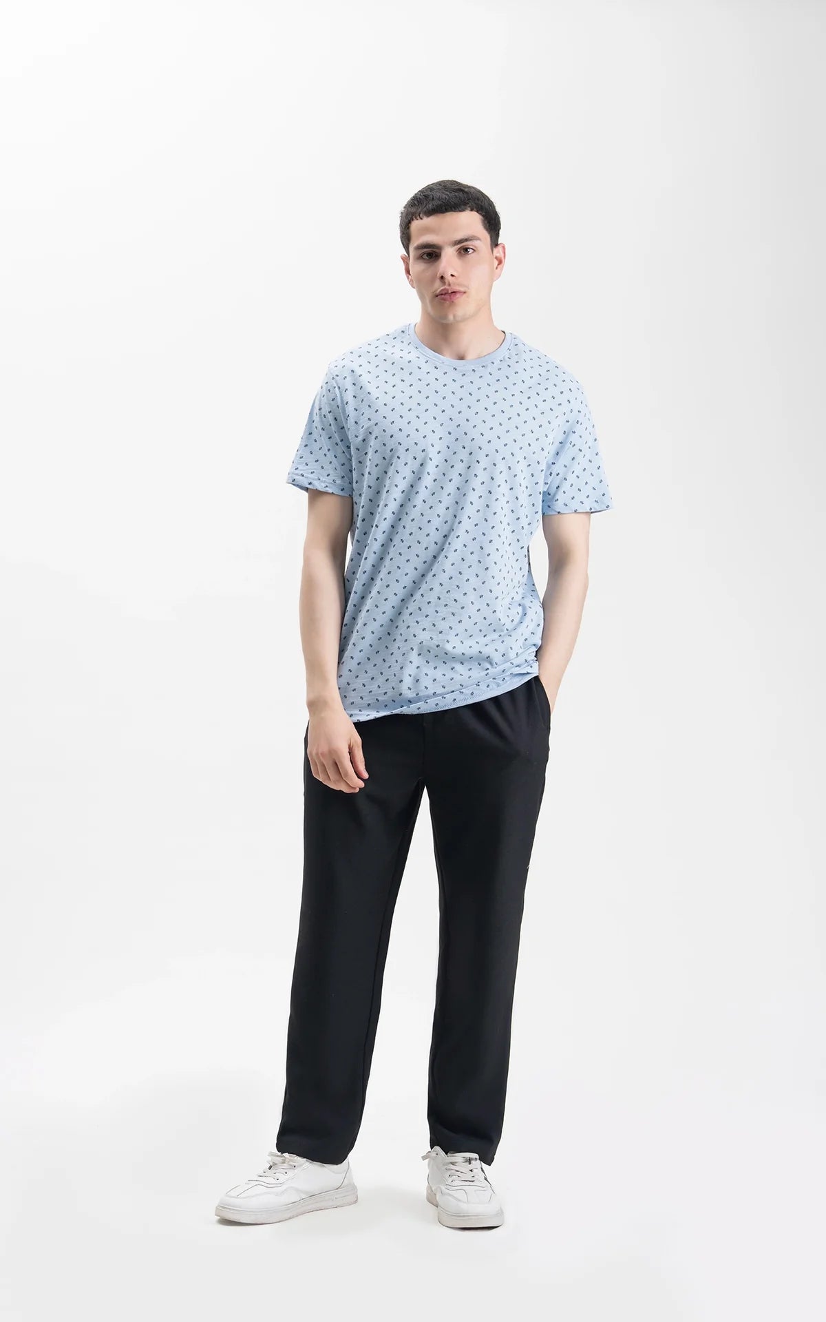 REGULAR FIT CREW NECK PRINTED T-SHIRT
