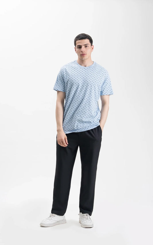 REGULAR FIT CREW NECK PRINTED T-SHIRT