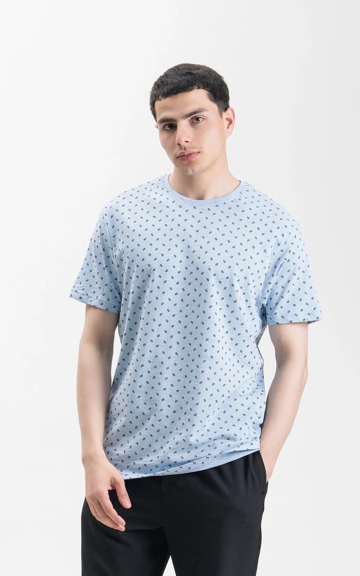 REGULAR FIT CREW NECK PRINTED T-SHIRT