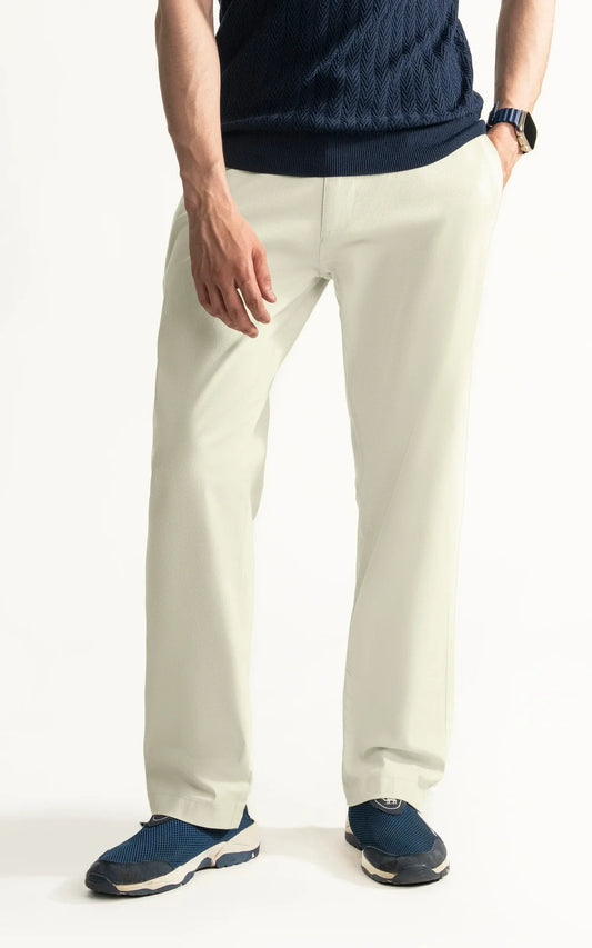 STRAIGHT FIT CASUAL TROUSER