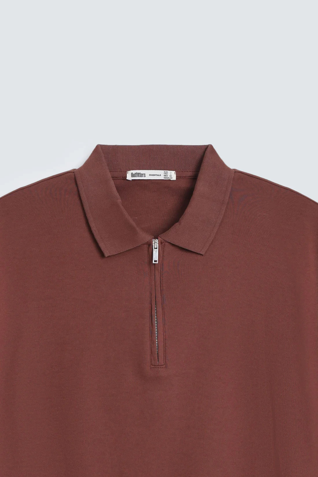 QUARTER ZIP-UP POLO SHIRT