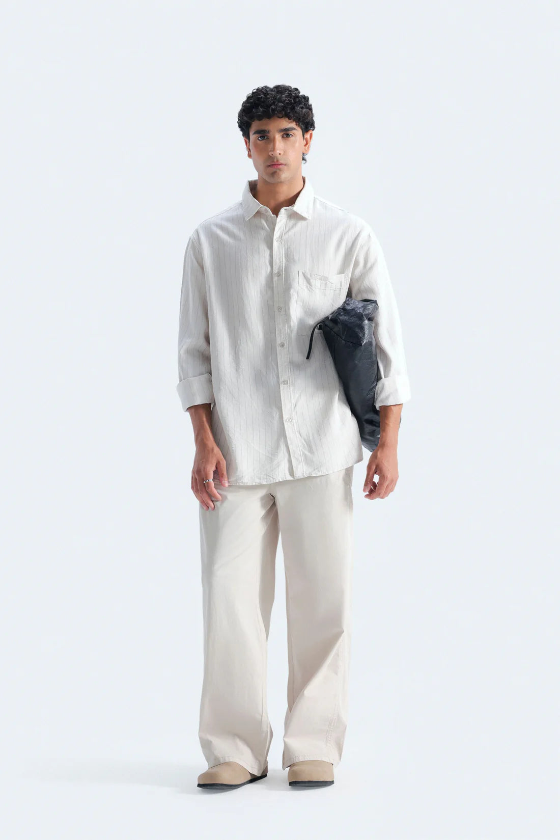 CROPPED WIDE LEG PANTS