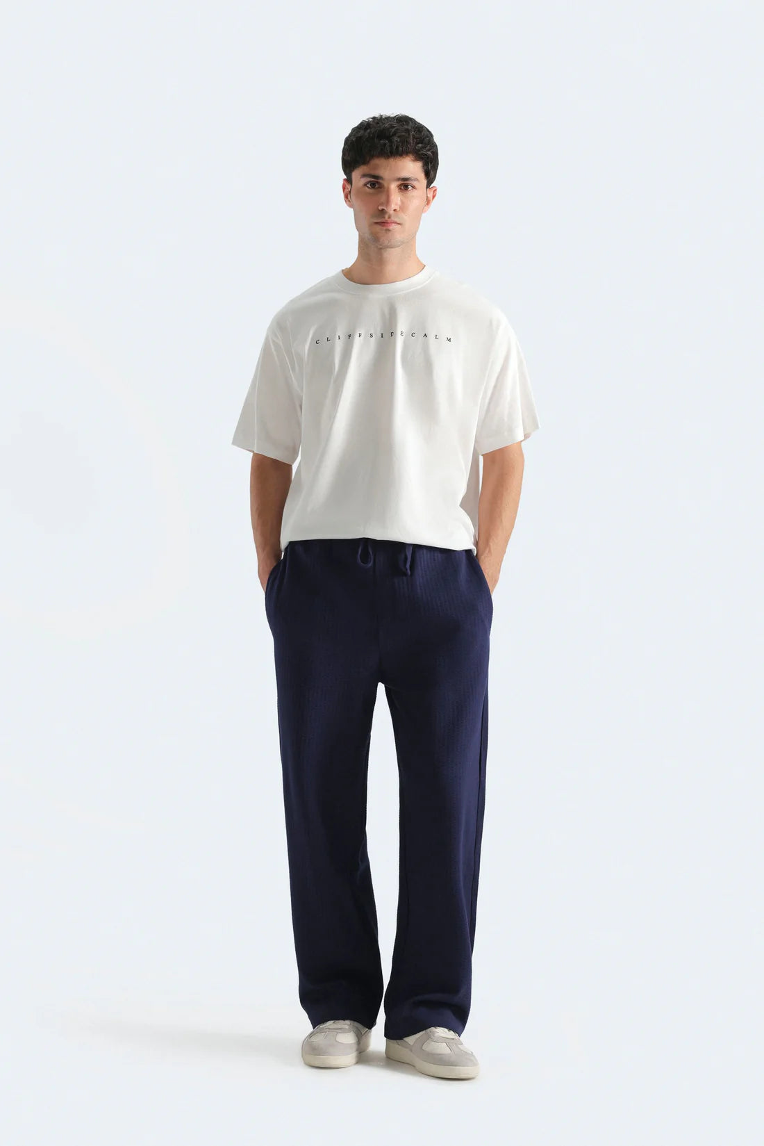 STRAIGHT FIT TROUSERS