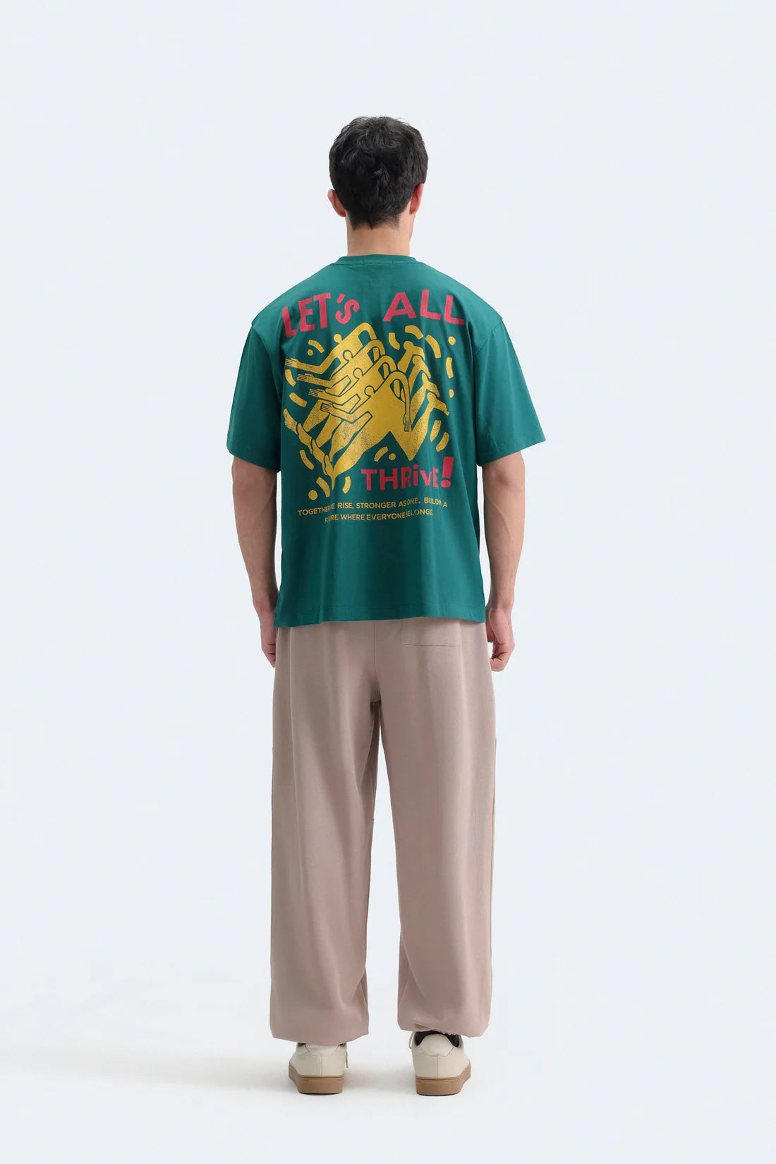 SLOGAN PRINT JOGGER TROUSERS